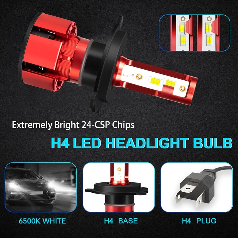 LTZXAP For Toyota 4Runner 1999-2002 Light Bulbs, 800% Brightness Hi and Lo Beam+Fog Light Bulbs, 6500K White, 36000LM Super Bright, IP68 Waterproof, Superfocused Beam Mode, 4PCS - Image 4